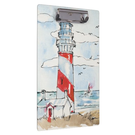 Rood- en witvuurtoren klembord (Rechts)