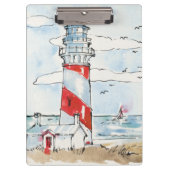 Rood- en witvuurtoren klembord (Voorkant)