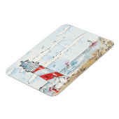 Rood- en witvuurtoren magneet (Linkerzijde)