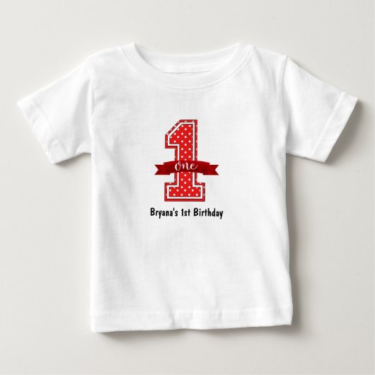 Rood- en witwandelwand 1 Eerste verjaardag (Voorkant)