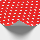Rood- en witwandelwand cadeaupapier (Hoek)