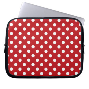 Rood- en witwandelwand laptop sleeve