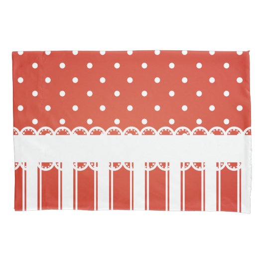 Rood- en witwandelwonden kussensloop (Voorkant)