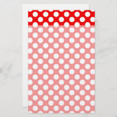 Rood- en witwenkbrauwen briefpapier (Voorkant / Achterkant)