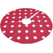 Rood- en witwenkbrauwen kerstboom rok (Gekanteld)