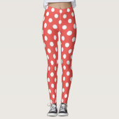 Rood- en witwenkbrauwen leggings (Voorkant)