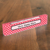 Rood- en witwenkbrauwen naambordje (Zijkant)