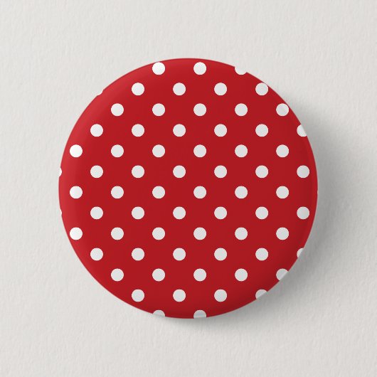 Rood- en witwenkbrauwen ronde button 5,7 cm (Voorkant)