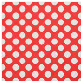 Rood- en witwenkbrauwen stof (Swatch)