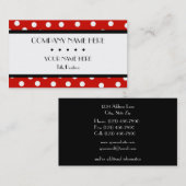 Rood- en witwenkbrauwen visitekaartje (Voorkant / Achterkant)