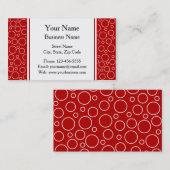 Rood- en witwenkbrauwen visitekaartje (Voorkant / Achterkant)