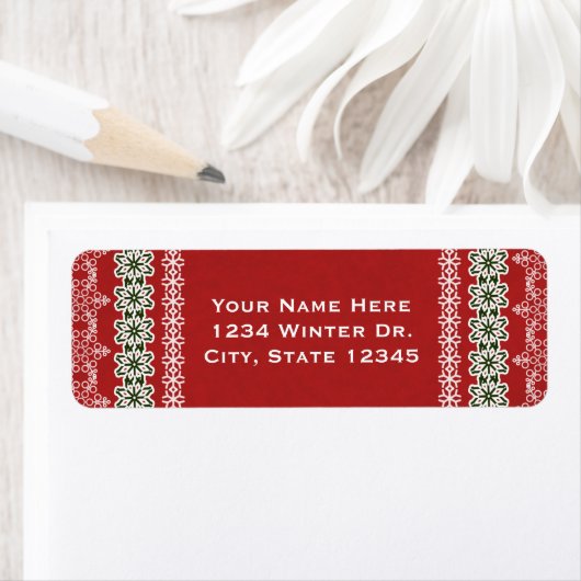 Rood- en witwinterverlof Elegant Holiday Party Etiket (Insitu)