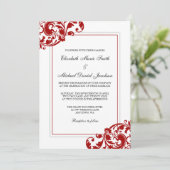 Rood- en witwrijvingshuwelijk kaart (Staand voorkant)