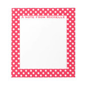 Rood- en witwrijvingsstip, aangepast notitieblok (Voorkant)