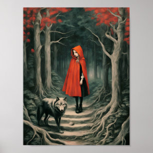 Rood en Wolf Poster