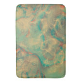 Rood en Zee Groen Marmer abstract Badmat (Voorkant Verticaal)