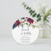 Rood- en zeevloerbloemen Brunch en bijbelbaar Vrij Kaart (Staand voorkant)