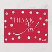 Rood en Zilver Pensioen Dank U Kaarten (Achterkant)