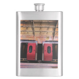 Rood en zilver trein flacon