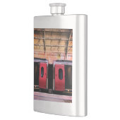 Rood en zilver trein flacon (Links)