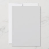 Rood- en zilvergrijze uitnodiging voor bruiloft (Achterkant)