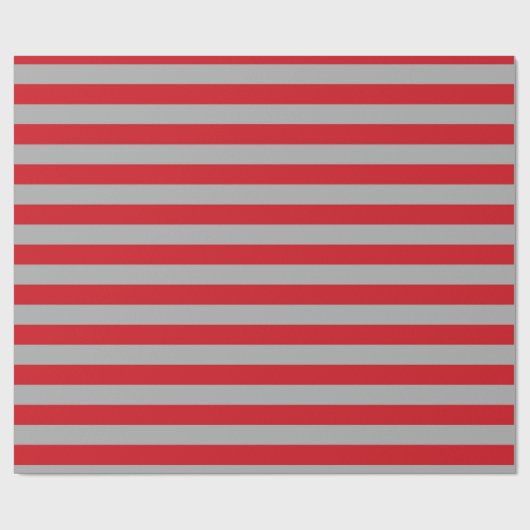 Rood en zilverstrips voor het ompakken van papier (Vlak)