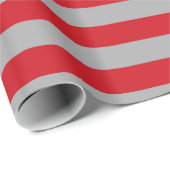 Rood en zilverstrips voor het ompakken van papier (Rol Hoek)