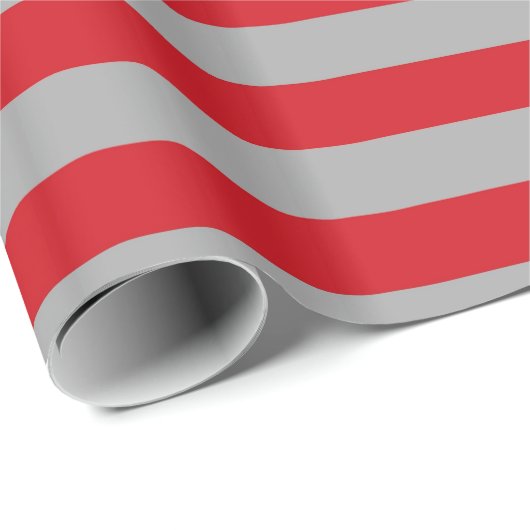 Rood en zilverstrips voor het ompakken van papier (Rol Hoek)