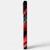 Rood en Zwart 3D Gradiënt Mobiele Hoesje-Ma Case-Mate iPhone Case (Achterkant / Links)