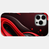 Rood en Zwart 3D Gradiënt Mobiele Hoesje-Ma Case-Mate iPhone Case (Achterkant (horizontaal))