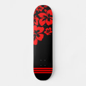 Rood en zwart aangetaste skateboard (Voorkant)