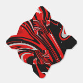 Rood en zwart Abstract Bedankdoosjes (Uitgevouwen)