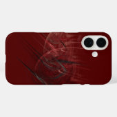 Rood en Zwart abstract Case-Mate iPhone Case (Achterkant (horizontaal))
