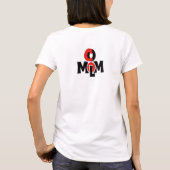 Rood en zwart abstract mom logo design met modern  t-shirt (Achterkant)