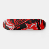 Rood en zwart Abstract Persoonlijk Skateboard (Horizontaal)