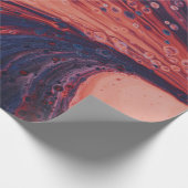 Rood en zwart abstract schilderij cadeaupapier (Hoek)