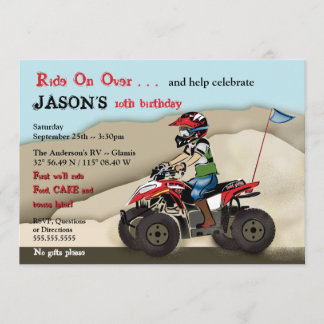 Rood en zwart ATV Kind Kaart