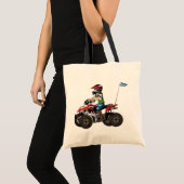Rood en zwart ATV-Kind Tote Bag (Voorkant (product))