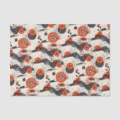 Rood en Zwart Aziatisch Tissuepapier (Voorkant)