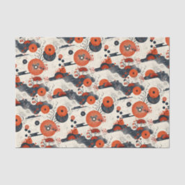 Rood en Zwart Aziatisch Tissuepapier