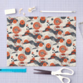 Rood en Zwart Aziatisch Tissuepapier (Craft)