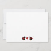 Rood en zwart Baby shower Kaart (Achterkant)