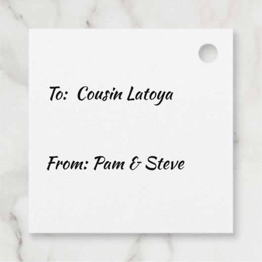 Rood en zwart bedankjes labels (Achterkant)