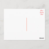 Rood en zwart bloemblad Lijst Dank u Briefkaart (Achterkant)