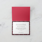 Rood en Zwart Boerderij Klassieke Kerstmis Feestdagen Kaart (Binnen)