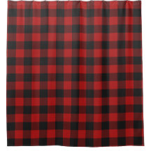 Rood en zwart buffel Gingham Gingham Gecontroleerd