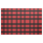 Rood en zwart Buffel Plaid Fabric Stof (Yard (91,4 cm))