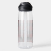 Rood en zwart buffelplaid monogram waterfles (Achterkant)