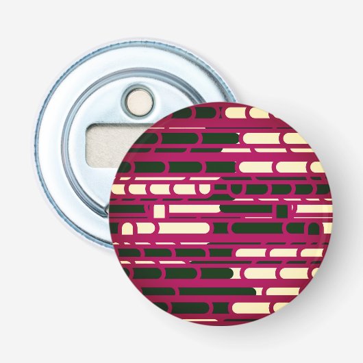 Rood en zwart button flesopener (Voorkant)