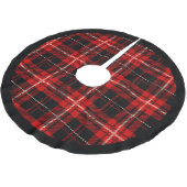 Rood en Zwart Cabine Plaid Kerstboom Rok (Gekanteld)